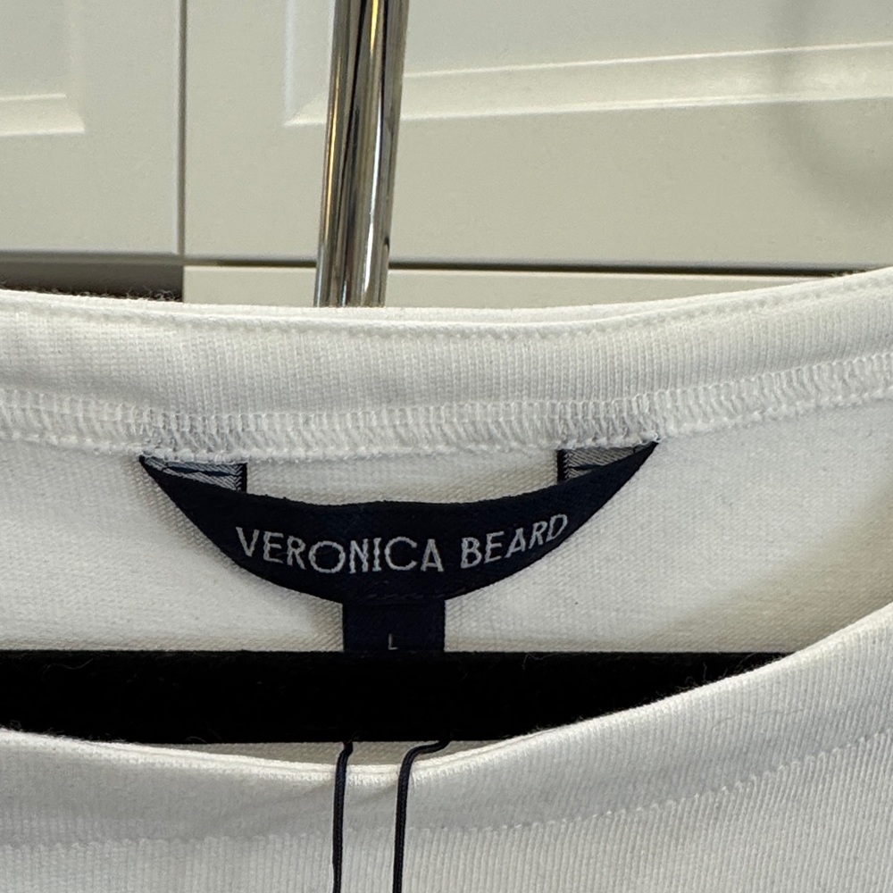 Veronica Beard White and Tan Dress - Picture 6 of 12